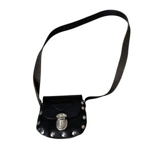 Harley Davidson Mini Black Bag Leather Studded Biker Makeup Cigarette Case